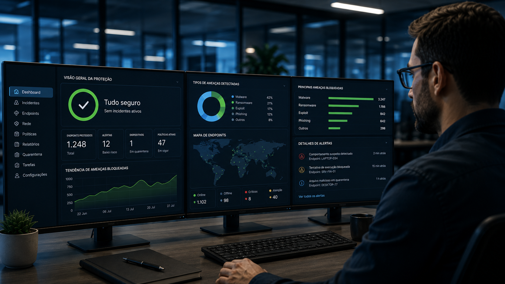 Como escolher a solução de proteção de endpoint certa para o porte da empresa