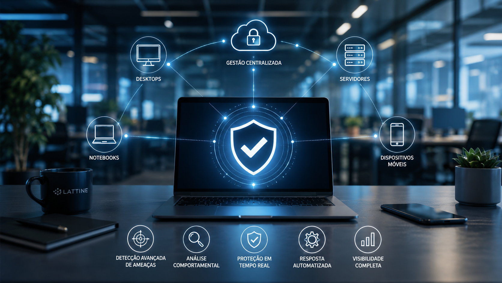 Proteção de endpoint para empresas